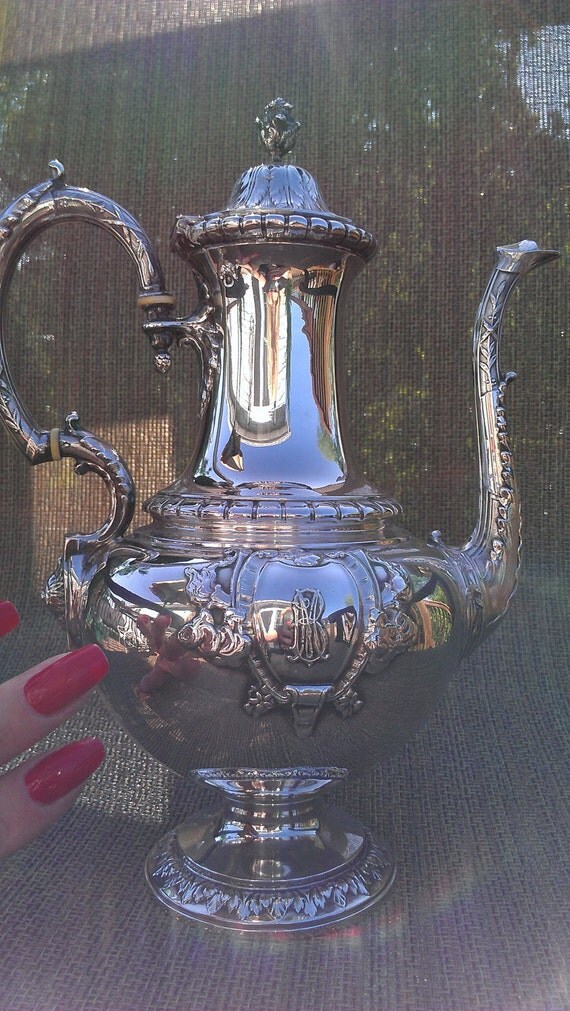 Superb Antique Sterling Silver Teapot Boulenger by MADAMECKERSON