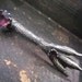 Antique Victorian Brooch, Scottish Grouse Foot with Amethyst in Sterling Silver