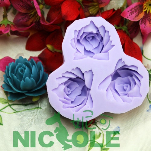 F0156 3-hole Cake Decorating Molds Silicone Resin Molds Jewlery Molds Silicone Chocolate Molds