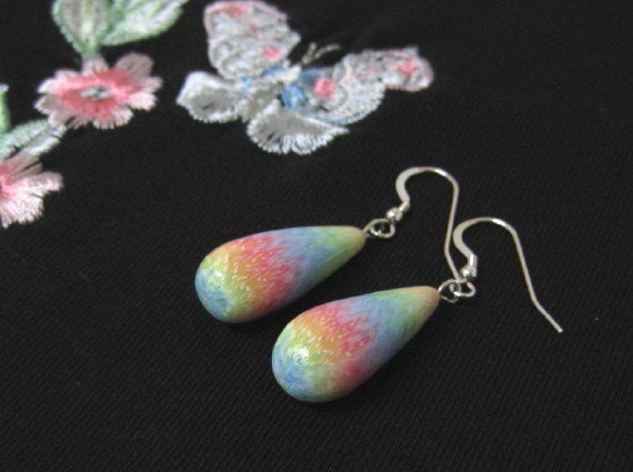 Teardrop Earrings "Pastel Rainbow"