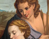 1870 Chromolithograph after Italian Artist Correggio