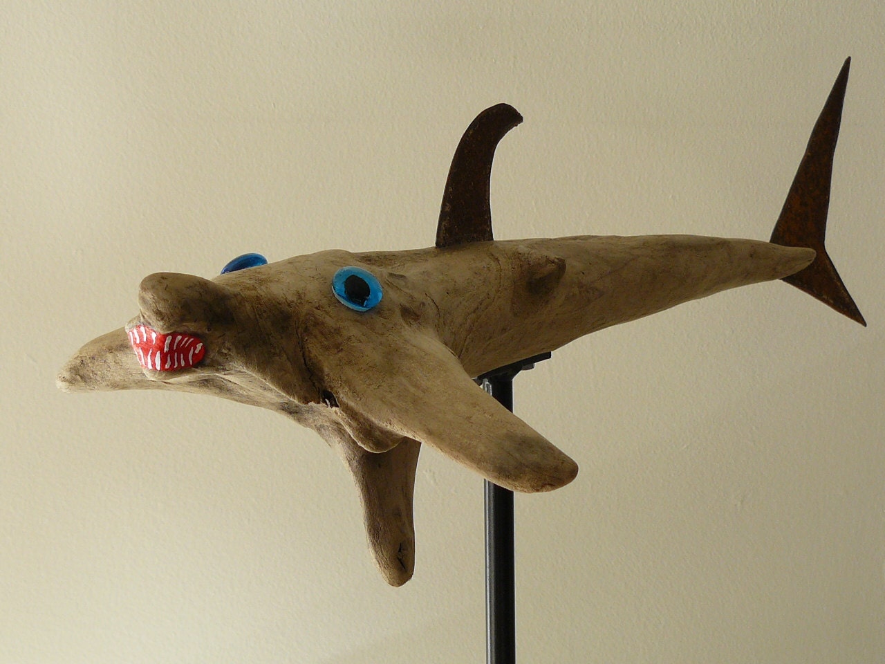 Unaltered driftwood art fish - Prehistoric Perch