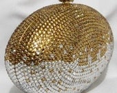 FANCY GEMSTONE Crystallized Clutch Purse
