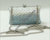 BLUE SKY CRYSTALLIZED Evening Clutch Bag