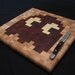 Pac-Man End-Grain Cutting Board - Blinky