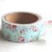 Washi tape - Rococo Blue florals - 5 meters