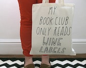 SALE Book (wine) Club Tote Bag (Trademarked) - Joyofexfoundation
