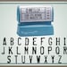 Newsprint Typewriter Custom Return Address Stamp - Personalized Self Inking Stamp