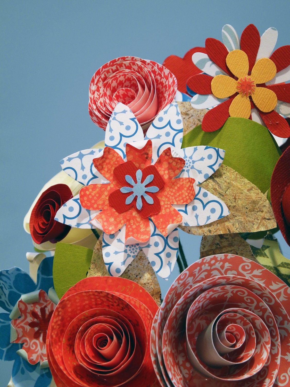 Paper Flower Bouquet - 20 Tall Stems- CUSTOM