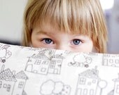 Pillow cover beige children - decorative covers - throw pillows - shams 18x18