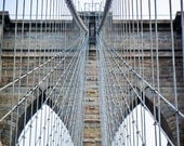 The Brooklyn Bridge (artistic) - 5x7 Matted Photograph