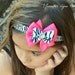 Girls Headband, Zebra Headband, Zebra Bow, Pink Zebra Headband