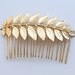 ON SALE: bride hair comb - 24k gold plated Bridal hair comb - Victorian shabby chic vintage style - Gold hair comb