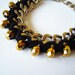 SALE 20% OFF - Gold Metallic rondelle wrapped bracelet
