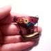 Polymer clay jewelry, fantasy jewelry, flying machine polymer clay pendant