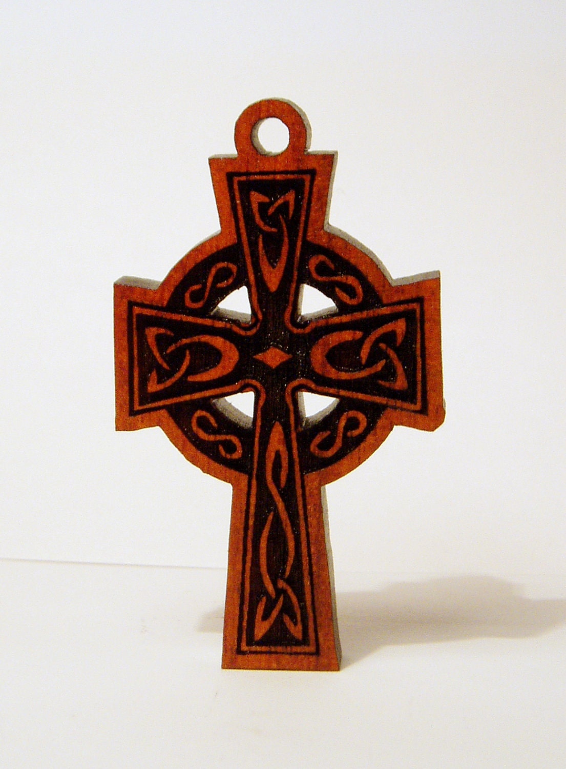 Wood Pendants on Original Exotic Wood Pendant Celtic Style Cross By Zanozashop