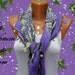 Lilac amethyst, white, green, Turkish Yemeni OYA Scarf ..bridal,scarf,authentic, romantic, elegant, fashion, personalized design...