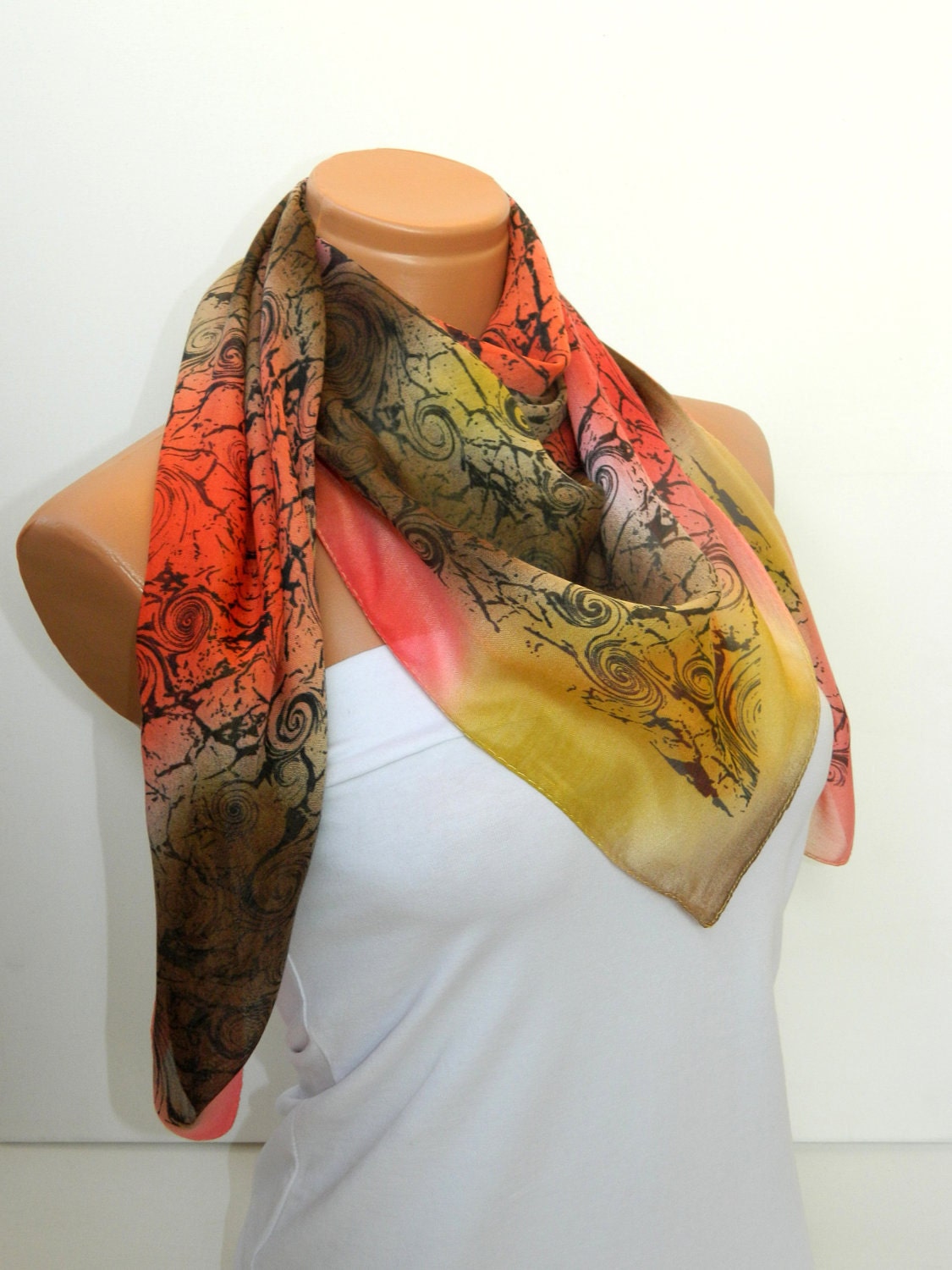 Multicolor Turkish Yemeni Scarf ..bridal,scarf,authentic, romantic, elegant, fashion, personalized design...