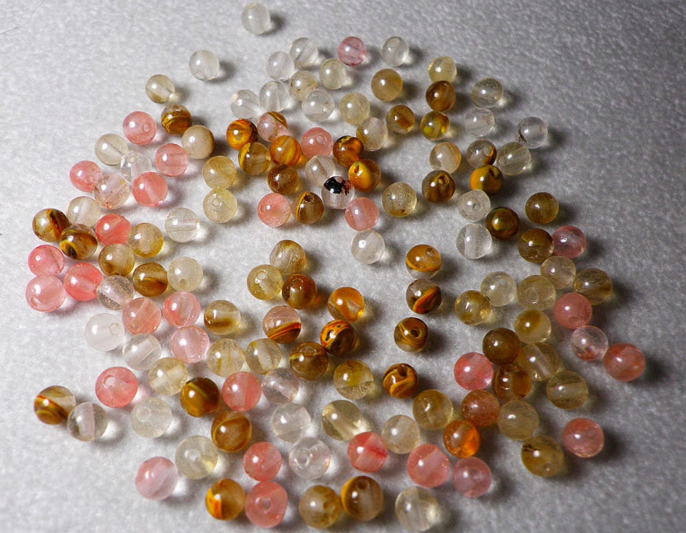 Galaxy Quartz Ball Beads 4mm