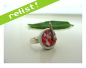 Frankenberry Breakfast Cereal Ring - Miniature Food polymer Clay Jewelry cute kawaii kitsch fashion