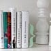 Bookends - Brackets (mint green) - laser cut for precision out of metal thick enough to hold a bunch of books.