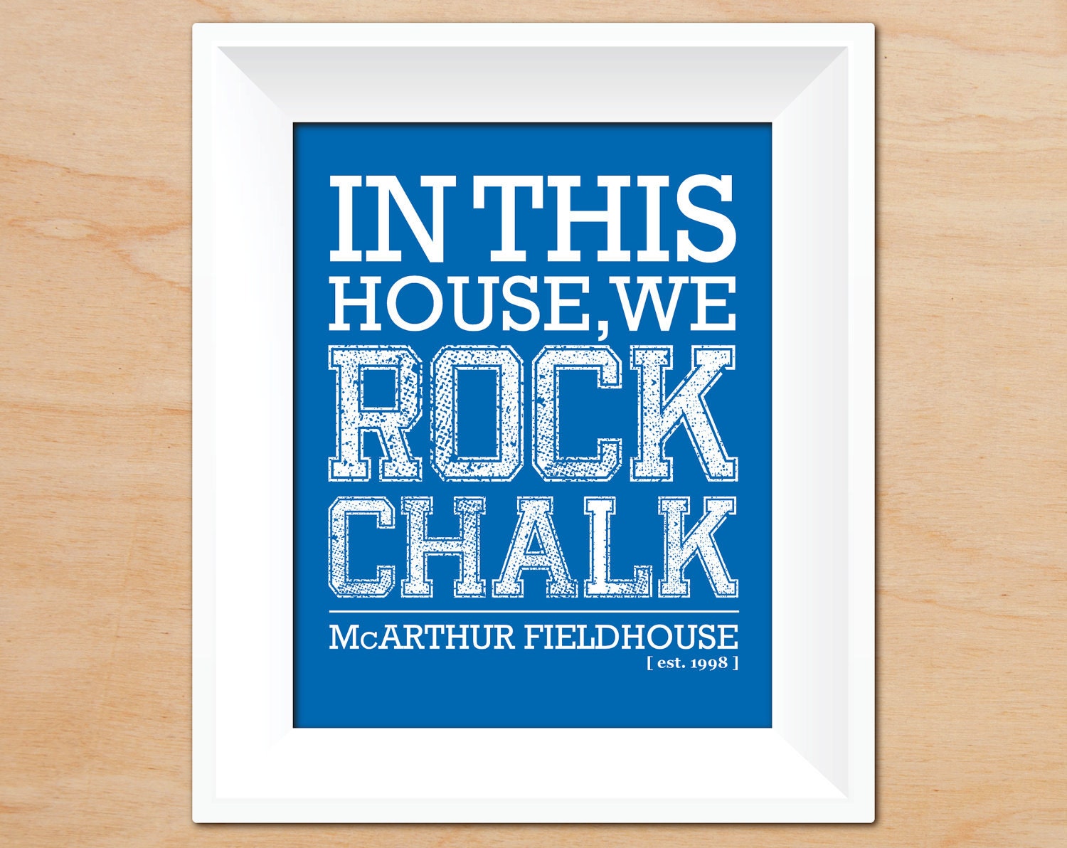 BOGO FREE In this House we Rock Chalk - Custom Family Name