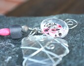 Necklace - Floral and Recycled Glass