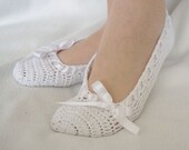 DISCOUNT White bridal wedding dance slippers