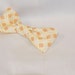 mens easy clip on bow tie - yellow, red white unique plaid pattern