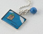 Childs Artwork Necklace Personalized Kids Drawing Necklace Mom Grandmother Artwork Pendant