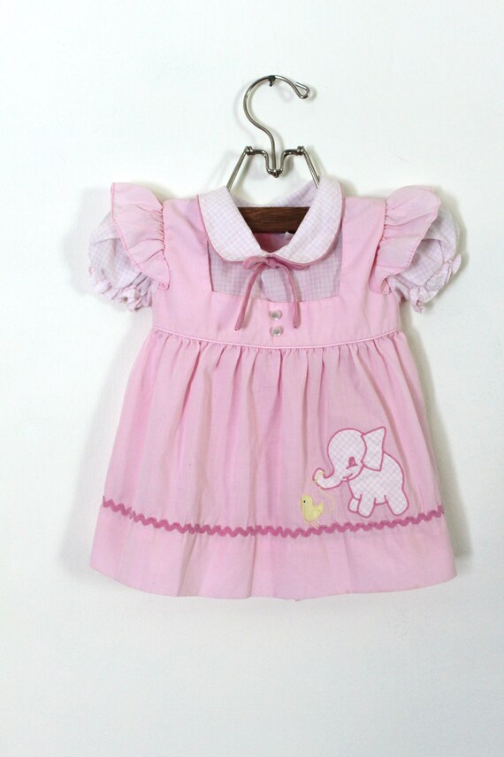 Vintage Baby Girl Apron Dress (Size 1)