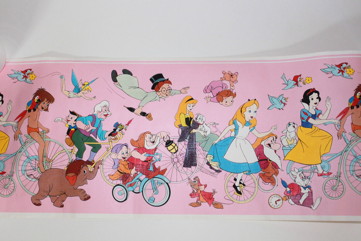 Vintage Disney Character Wall Border (2 New Rolls)