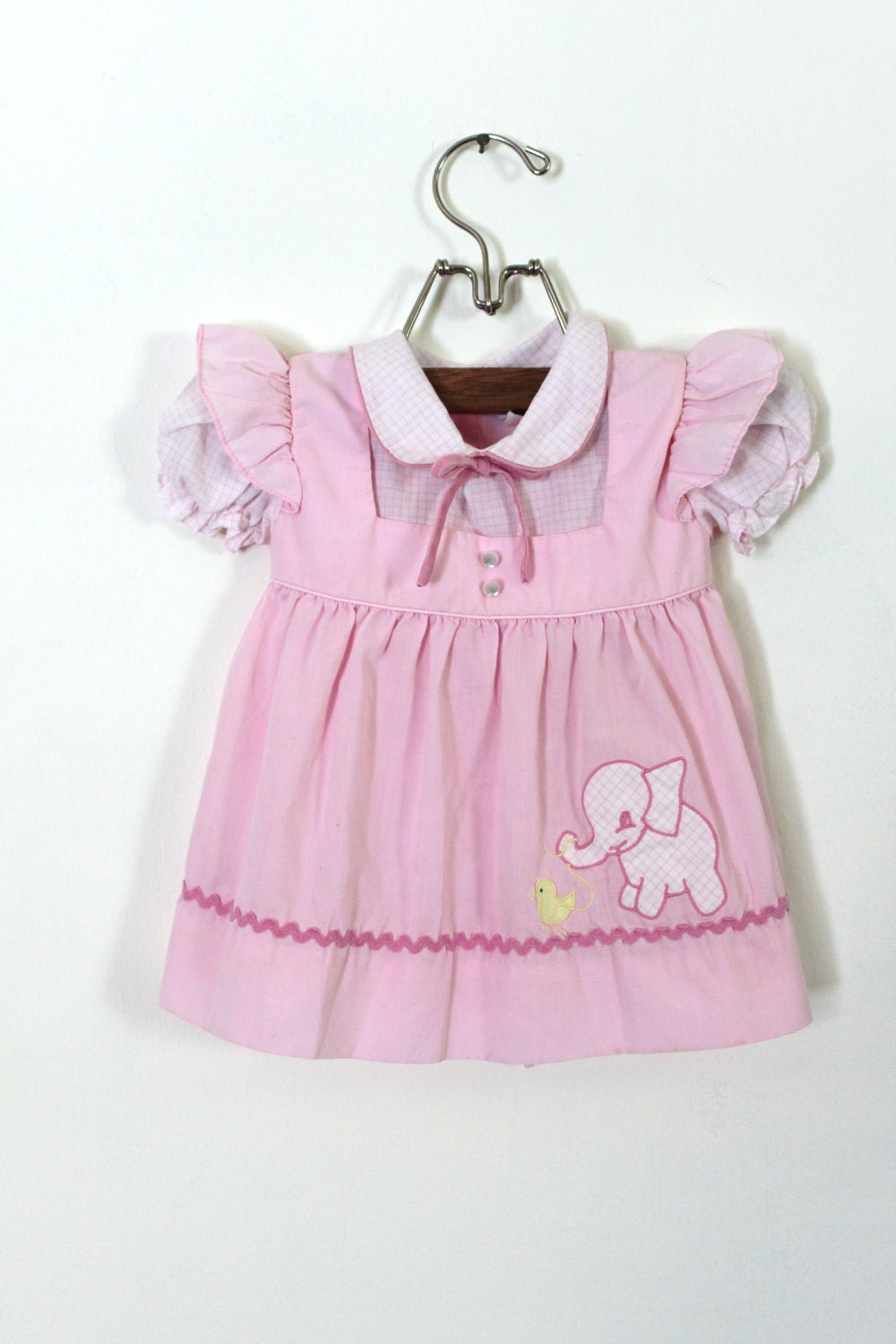 Vintage Baby Girl Apron Dress (Size 1)