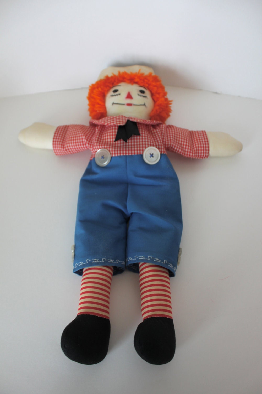 Vintage 70s Raggedy Ann and Raggedy Andy Doll Set
