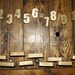 Wooden Table Numbers Handmade