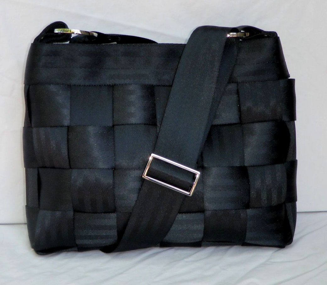 Black Seat Belt Purse by mandatorydesign on Etsy