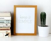 Letterpress Print: Keep it Simple