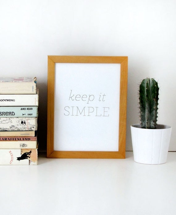 Letterpress Print: Keep it Simple