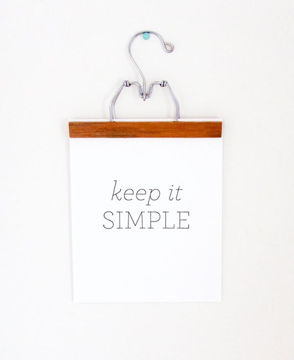 Letterpress Print: Keep it Simple