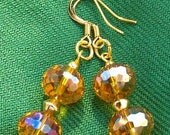 Summer in Madrid glass beaded earrings