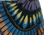 Vintage Peacock Fishtail Embroidered Overskirt-FREE SHIPPING