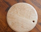 No.11  Cherry Cutting Board - Modern Circle Design with Hole