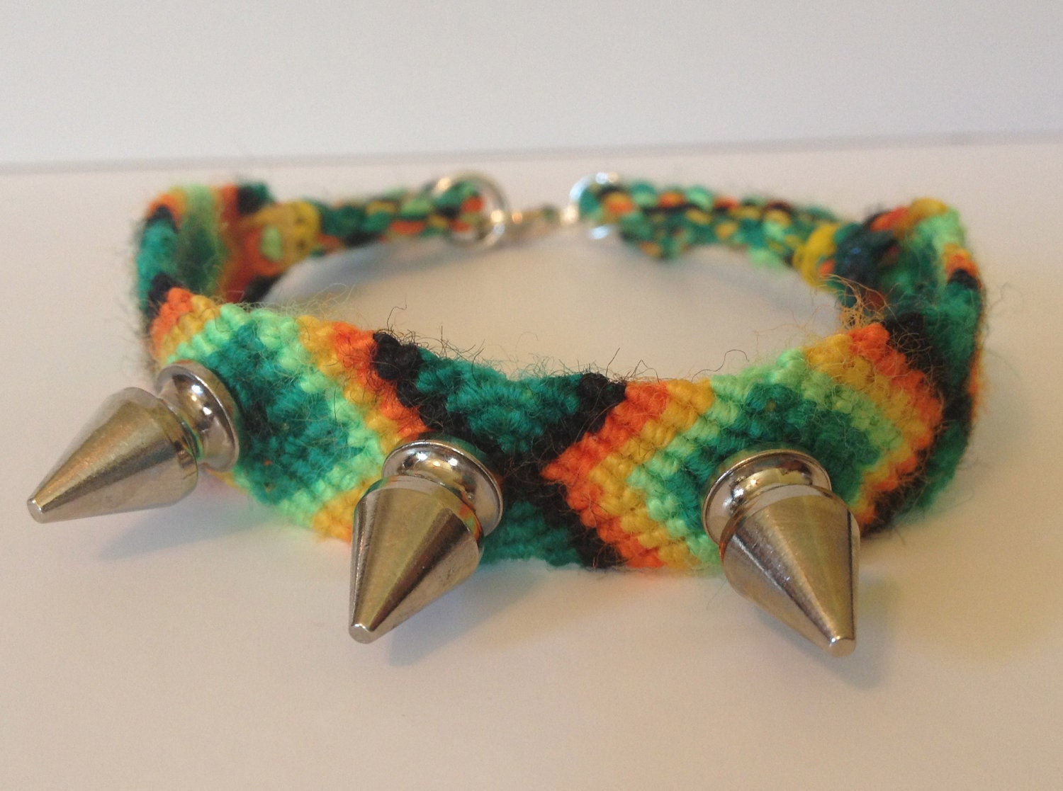 The Abby Bracelet, Silver Spike Friendship Bracelet, Fashion
