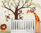 Wall Decal :  Safari Land - Nursery Wall Decal