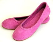 EVA. Flats / womens shoes / Suede ballet flats. sizes: US 4-13, EUR 35-43. Available in different leather colors.