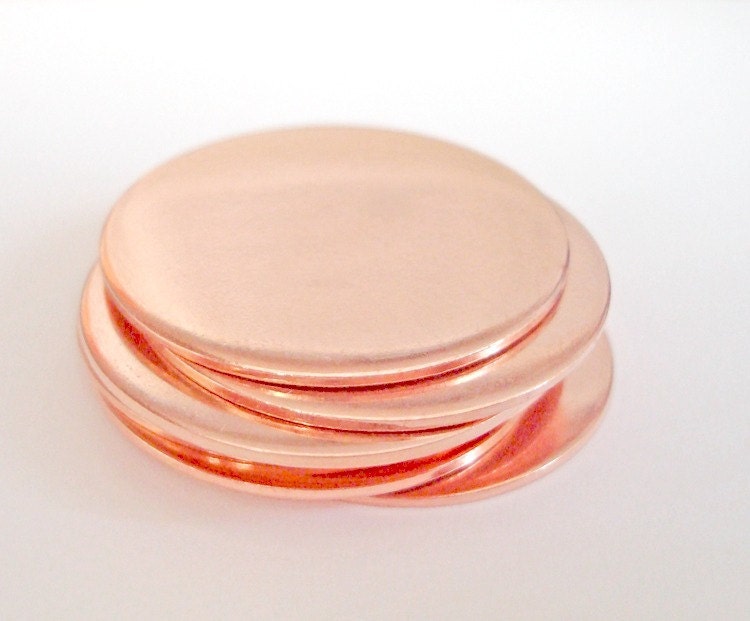 Lot of 10 20 Gauge 1/" Brass Discs