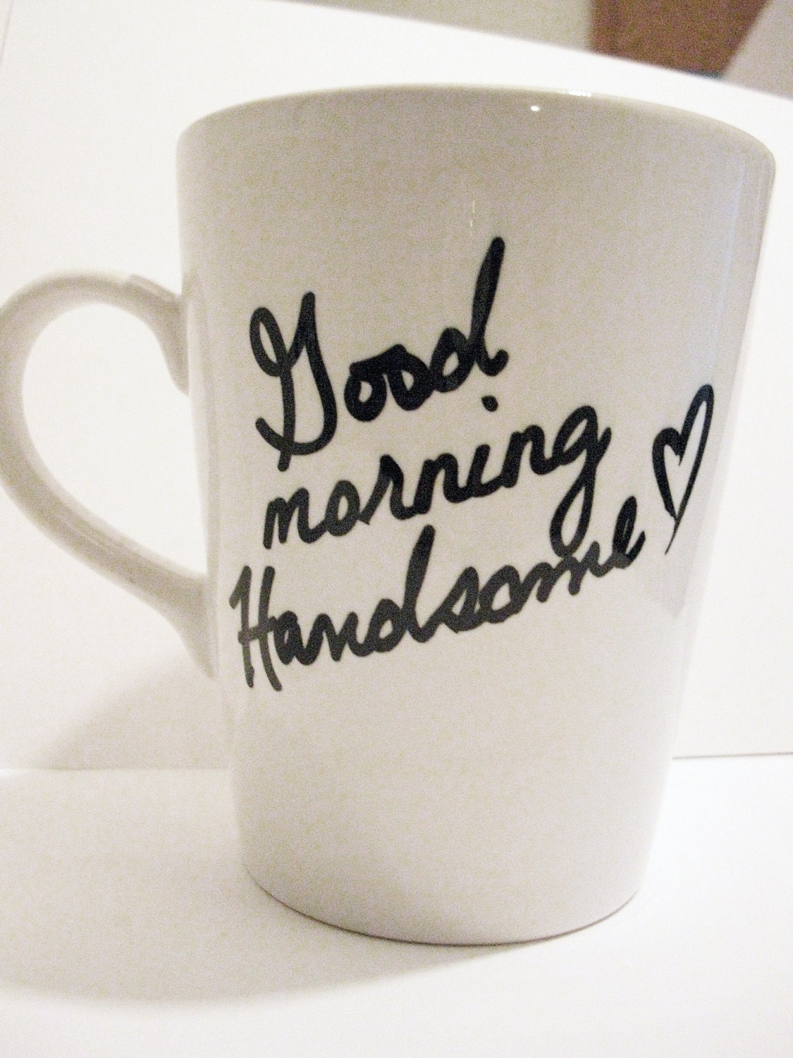 Latte mug couple set of 2 mugst- "Beautiful and Handsome" mug set perfect couple gift wedding gift, housewarming Gift