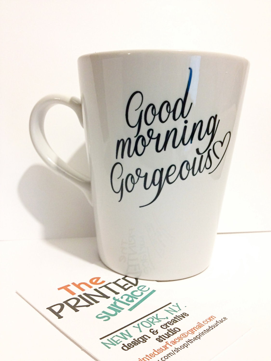 Latte mug couple set of 2 Personalized mug set- "Love and Gorgeous" mug set perfect couple gift wedding gift, housewarming Gift his and hers