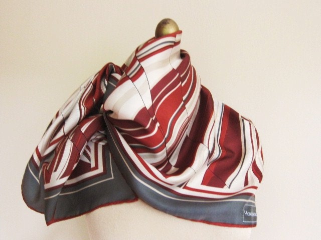 RESERVED for ESL Michel Robichaud silk scarf elegant and sophisticated