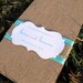 CUSTOM LISTING for lilmuchacha - Beach Burlap Coral Teal Wedding Programs Rustic Woodland Shabby Chic